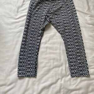 Nike Women’s Black and White Logo Leggings